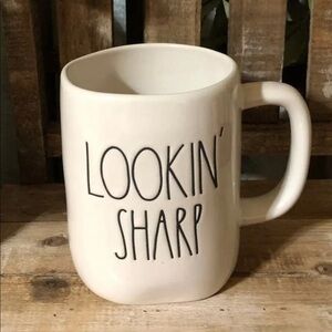 This listing is for a Rae Dunn Looking Sharp Mug Coffee Bar